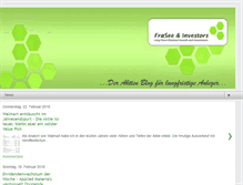 Tablet Screenshot of frasee-investors.com